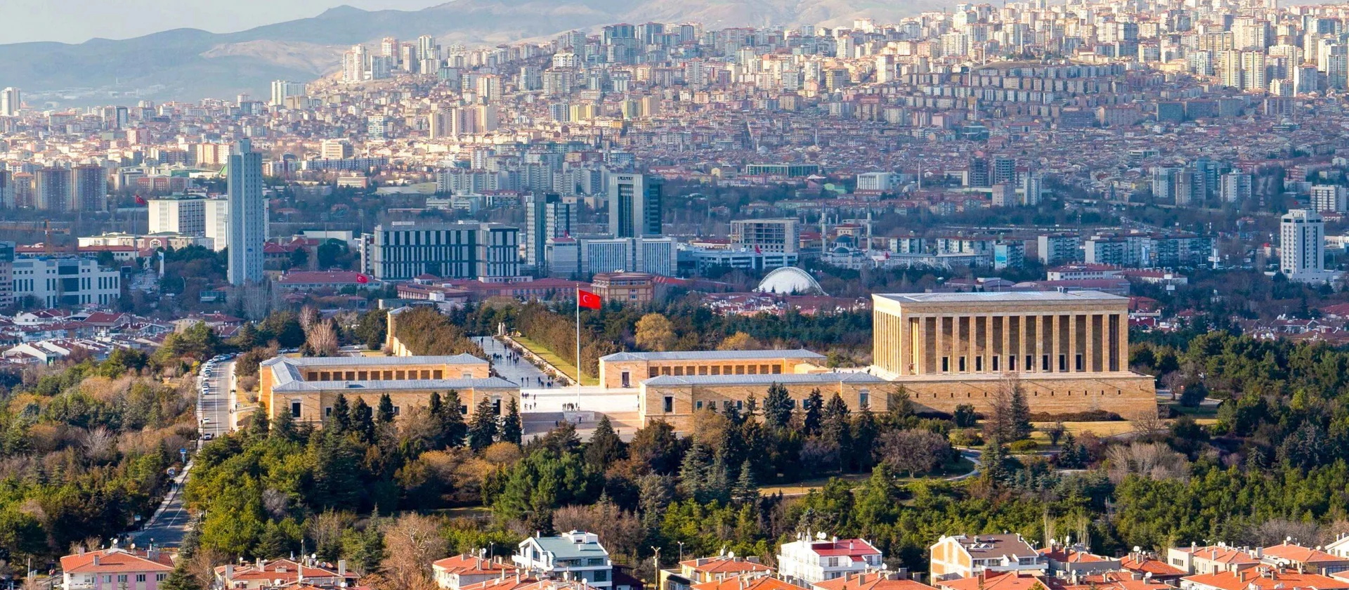 Ankara skyline and city centre