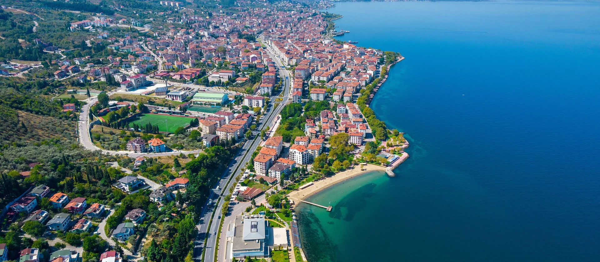 Kocaeli waterfront and Gulf of İzmit